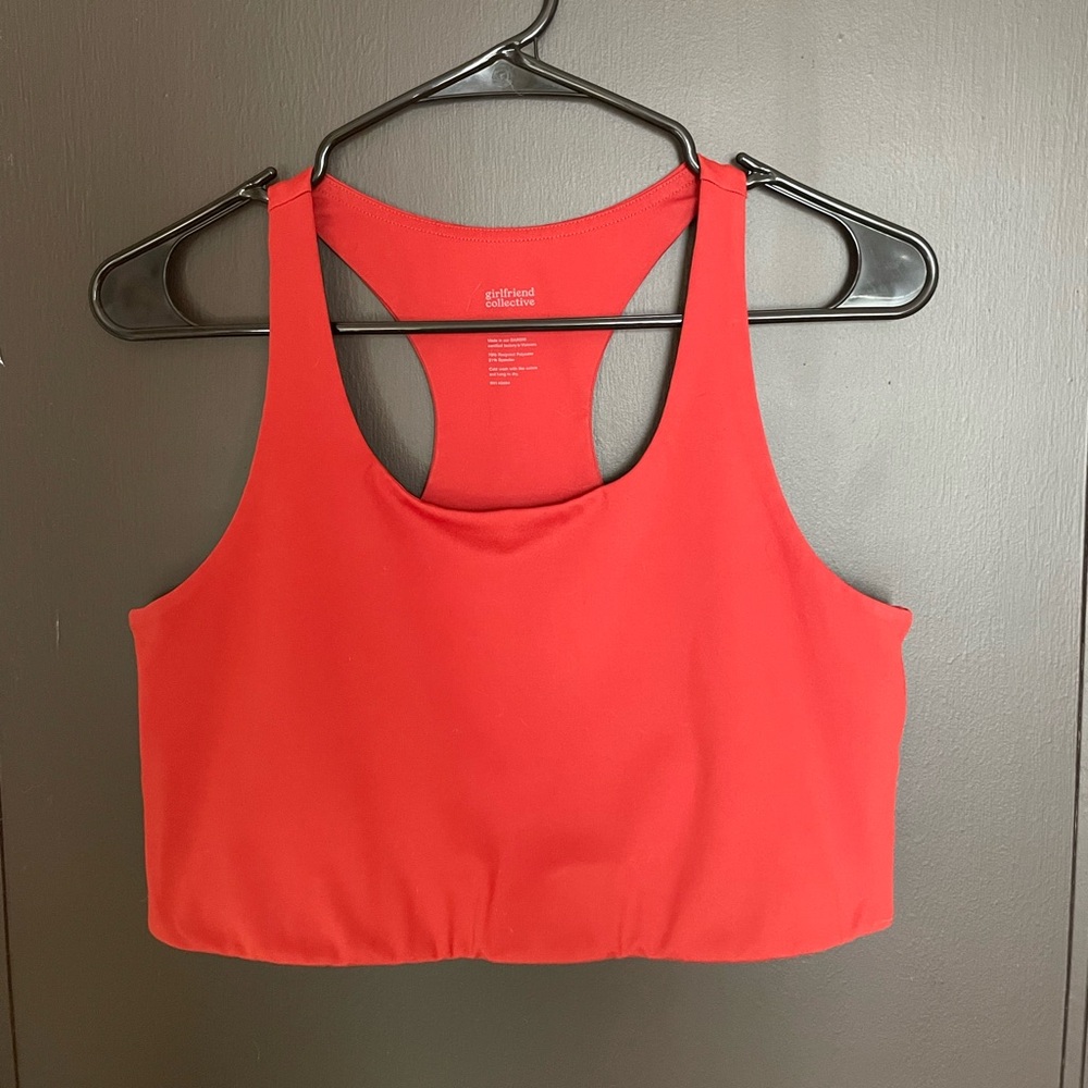Girlfriend Collective Paloma Sports Bra in Ember